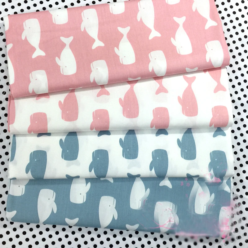 Кит 100% хлопковая ткань самая дешевая с принтом саржевая для производства одеяла