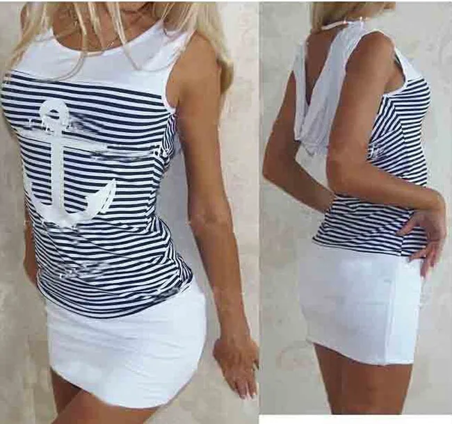 2015 latest fashion Slim package hip striped dress sexy boat anchor hook skirt | Инструменты