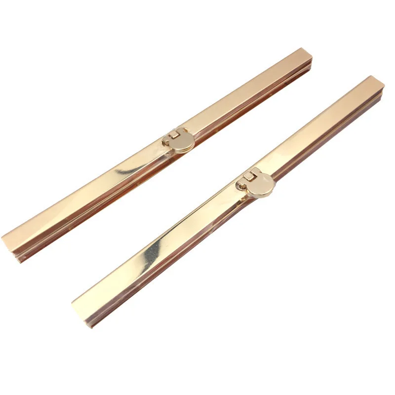 Ligth gold 1 шт. 19 см металлическая рамка для кошелька для изготовления кошелька DIY сумки аксессуары рамка для женщин клатч кошелек Поцелуй застежка замок для сумки - Цвет: Ligth gold