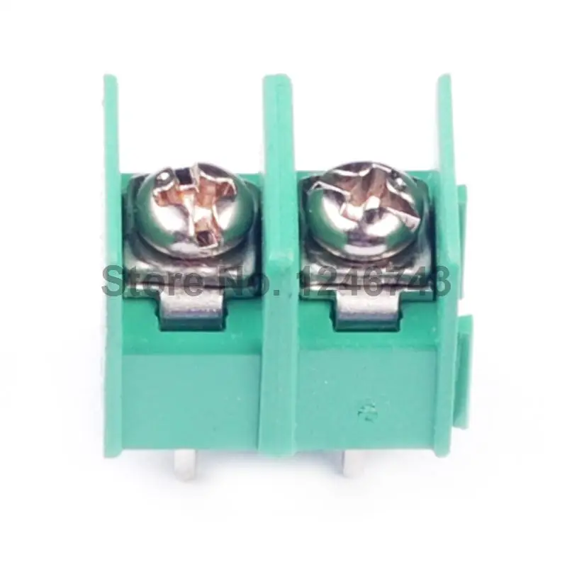 10 шт. KF7.62 2P зеленый 2Pin 7 62 мм прямой штифт барьер клеммный блок ROHS KF7620|block cutter|blockblock