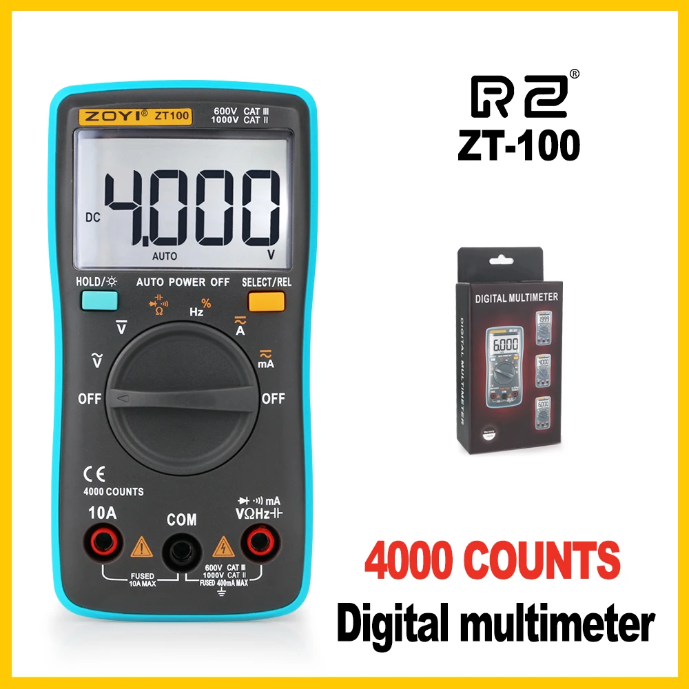 Цифровой мультиметр RZ амперметр вольтметр измеритель сопротивления частоты