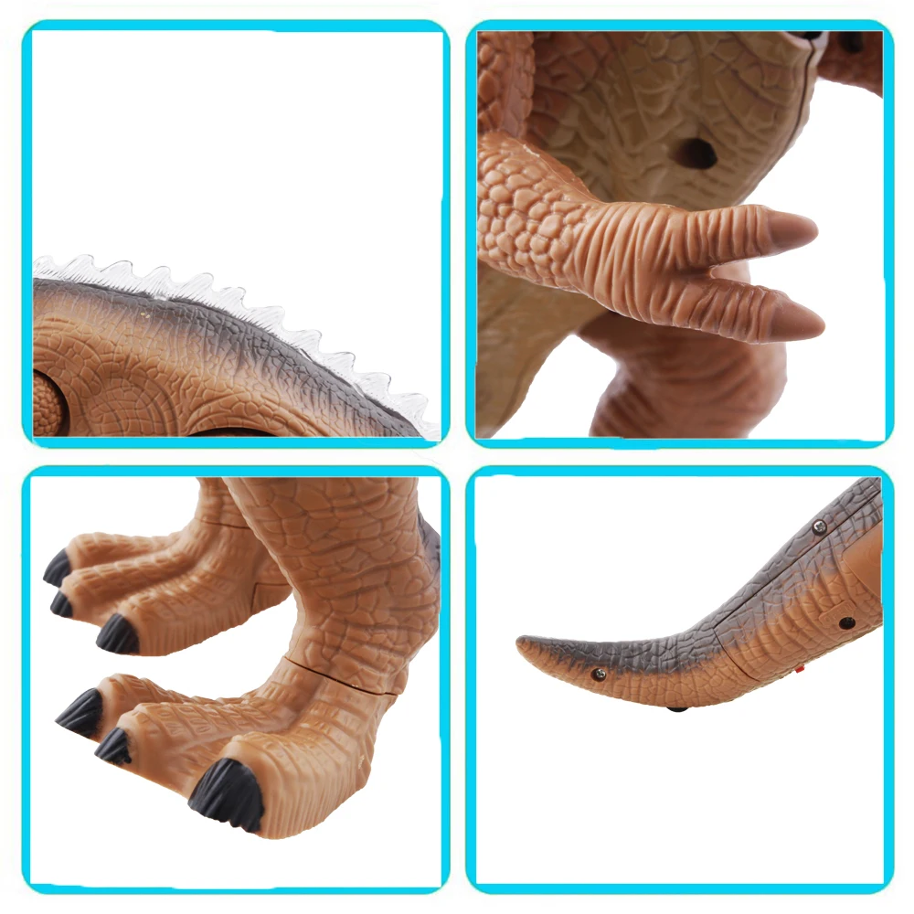 Игрушки динозавров светодиодный светильник ходьба и ревущий Т-Рекс Динозавр