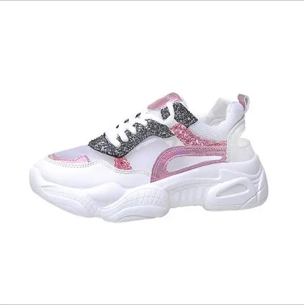 Женская обувь Новинка 2019 года повседневная для бега глубокая дышащая толстая