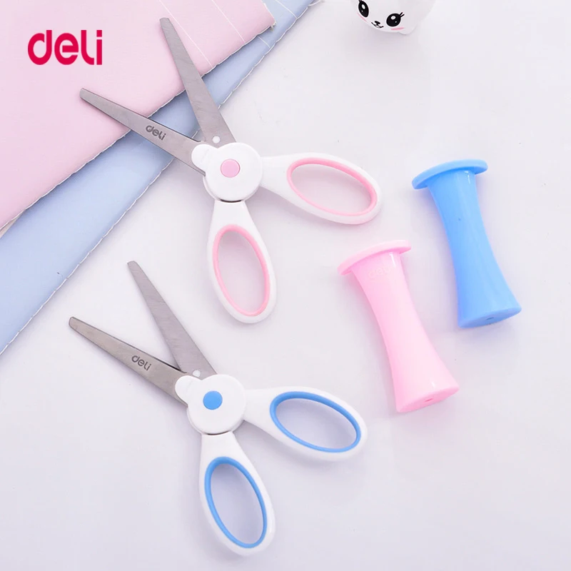 Портативные ножницы Deli 6065 для детей милые мини предметы офиса и школы товары