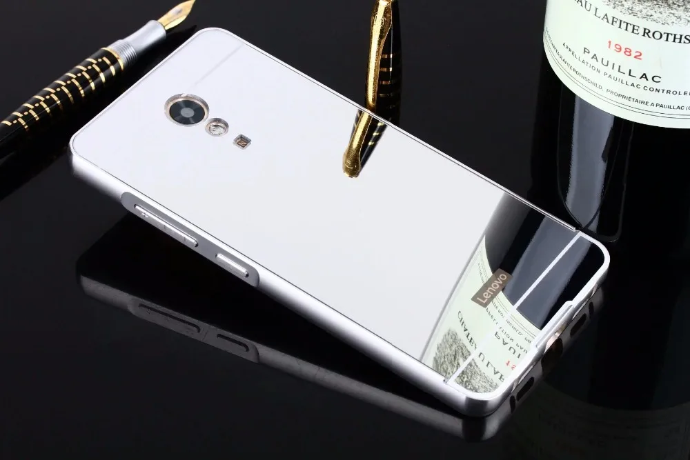 Чехол для Lenovo P2 Алюминиевый металлический каркас зеркальная задняя крышка Vibe P2c72