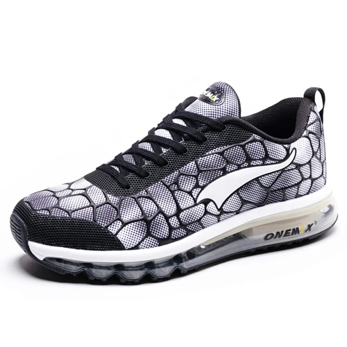 Лидер продаж; ONEMIX; коллекция года; оригинальные кроссовки с подушками; zapatos de mujer; женская спортивная Уличная обувь; женская обувь для бега; размеры 36-40 - Цвет: black white-men