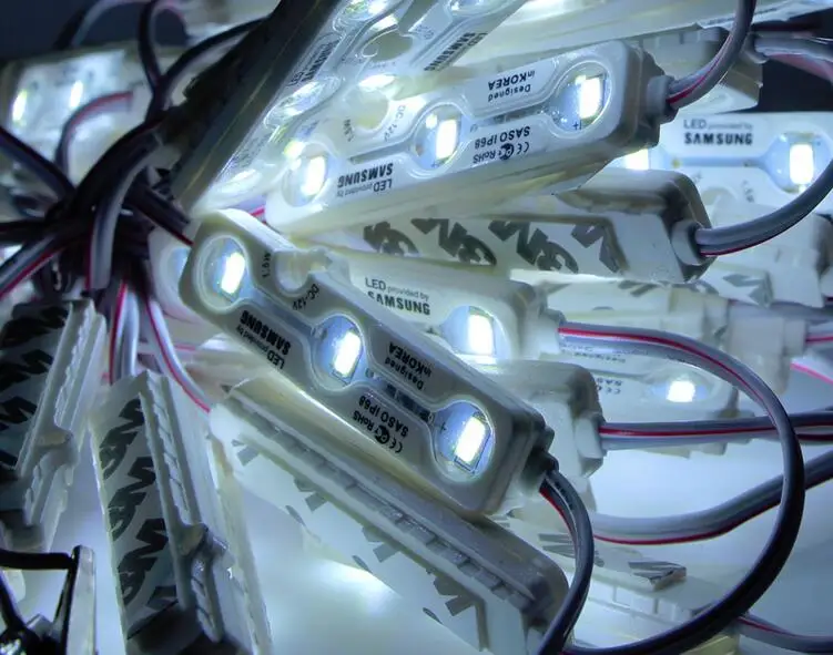 IP68 samsung SMD 5730 5630 Светодиодный модуль световая рекламная лампа 1,5 W 3 светодиода знак задняя светильник s Водонепроницаемый дневные ходовые огни 12V Белый samsung чип