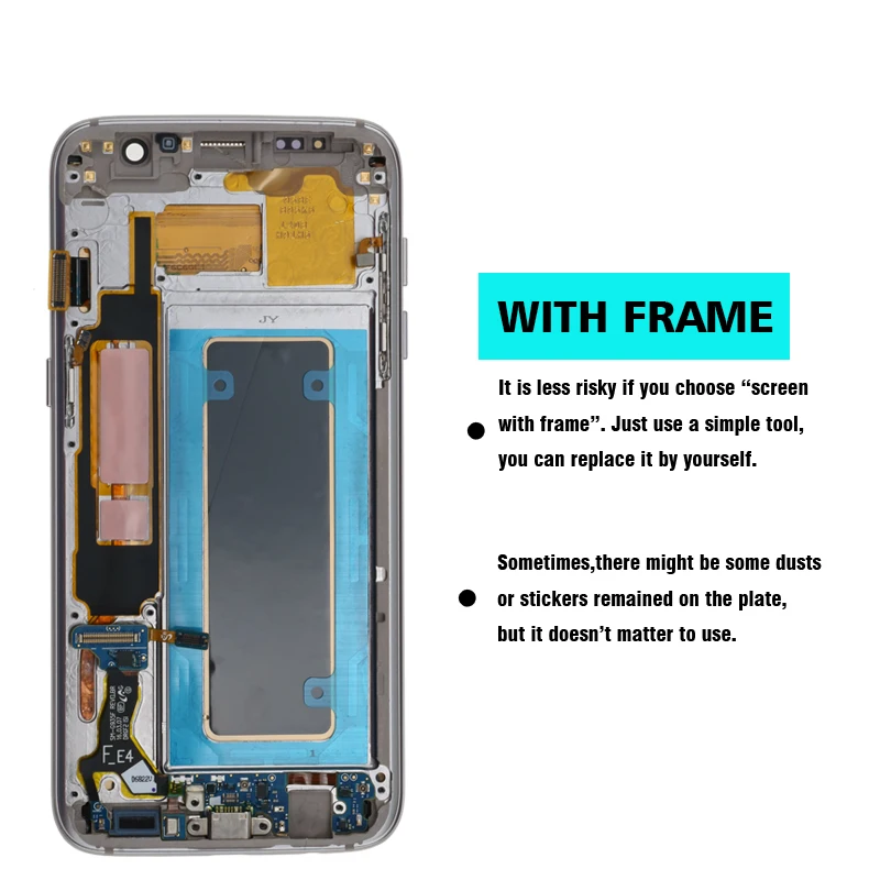5,5 ''дисплей с ЖК-экраном с рамкой для SAMSUNG Galaxy S7 edge G935 G935F кодирующий преобразователь сенсорного экрана в сборе