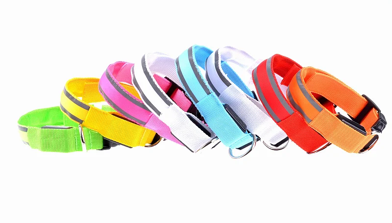 G40 2017 Новый нейлоновый светодиодный ошейник для домашних питомцев