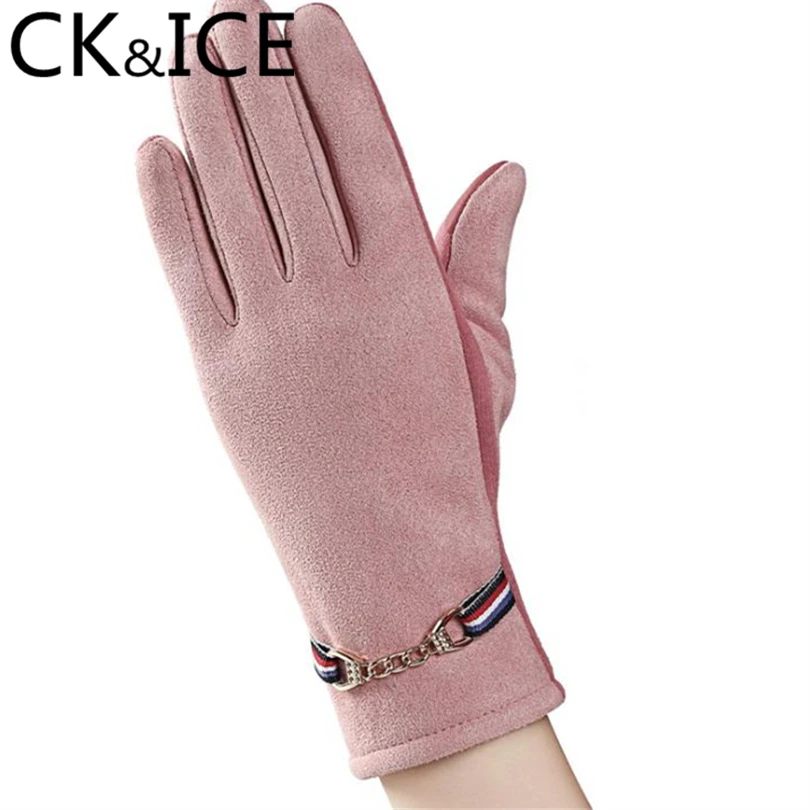 CK &amp ICE классические женские Теплые наручные перчатки с сенсорным экраном зимние