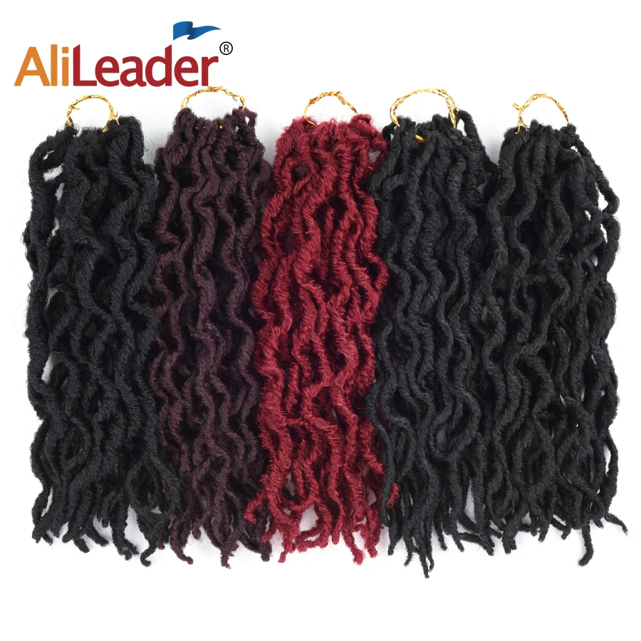 Продукция alileader Faux locs Curly оплетка для волос синтетические плетеные волосы 20