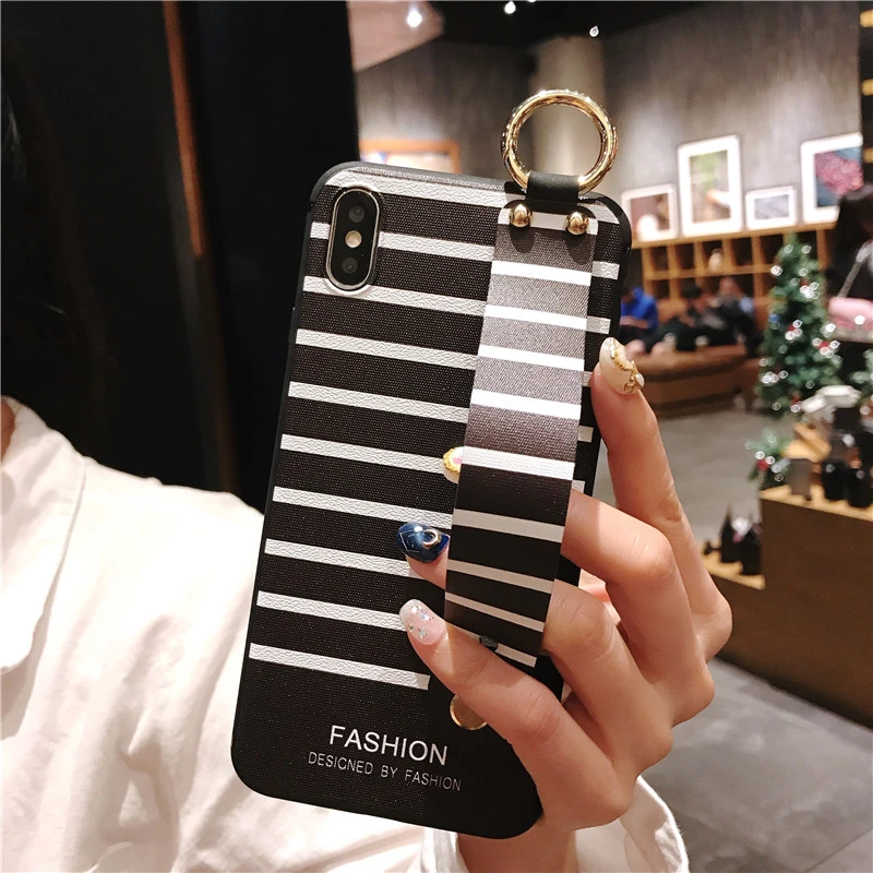359 Ремешок на запястье Мягкий ТПУ чехол для телефона для Xiaomi mi A1 A2 5X6X8 9 Красный mi K20 4X Note 5 5A 6 7 Pro Чехол s цветок стенд держатель Крышка - Цвет: 359