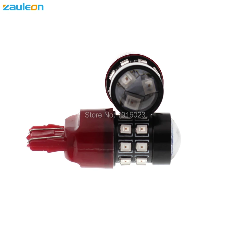 Zauleon 2 шт. T20 7443 7443R W21/5 Вт Красный светодиодный 244 лампа люмен для торцевой лампы