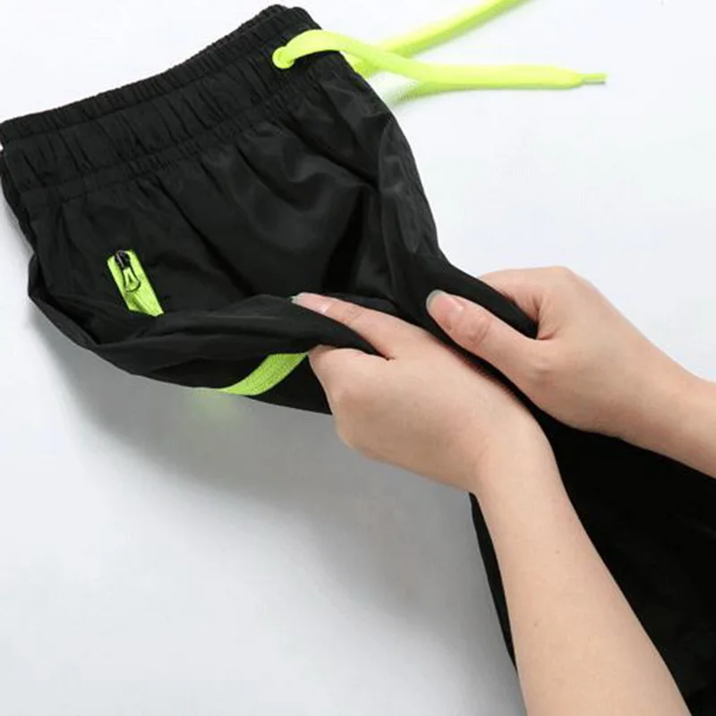Sfit летние мужские пляжные спортивные шорты, повседневные однотонные шорты на молнии с карманами и завязками, свободные пляжные шорты размера плюс