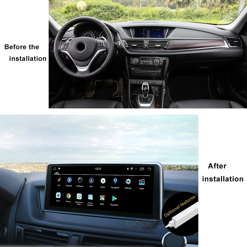 Автомобильный мультимедийный плеер Ugode Android стерео GPS навигация для BMW X1 E84 iDrive CIC OS