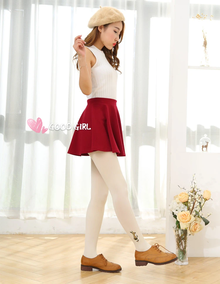 Милые бархатные колготки с принтом чипмунк милые Mori Girl