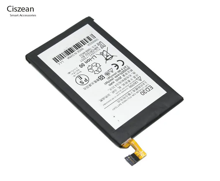 Ciszean 1x2010 мАч ED30 / ED 30 Сменный аккумулятор для сотового телефона Motorola Moto G G2 XT1028 XT1032