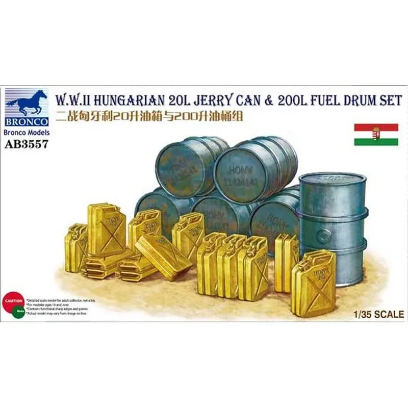 Комплект топливных барабанов BRONCO AB3557 1/35 для второй мировой войны набор объемом 20