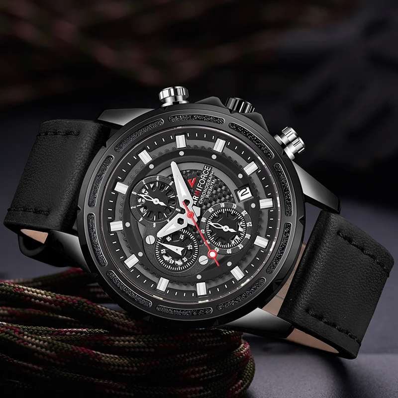 ARMIFORCE Роскошные Брендовые мужские часы кварцевые модные наручные в стиле