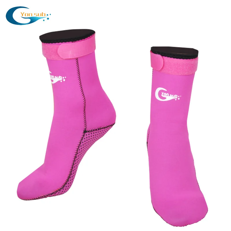 Носки для дайвинга 3 мм неопреновые Нескользящие теплые зимние носки плавания