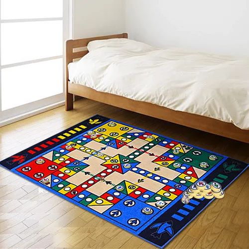 Образовательный Летающий шахматный коврик NiceRug детский игровой для самолета