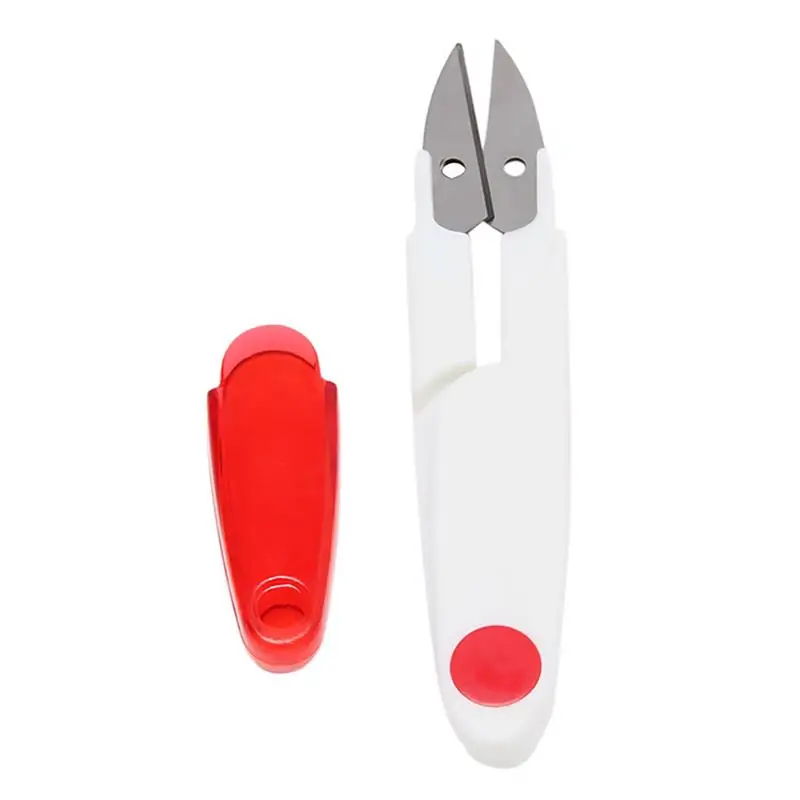 1 шт. цветная прозрачная крышка u образные ножницы ручная вышивка маленькая пряжа