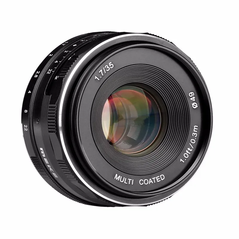 

Meike 35mm f1.7 Large Aperture Manual Focus lens for Olympus for Panasonic M4/3 GX85 GH5 FZ280 FZ300 G85 GH4 GH5S E-M5 II