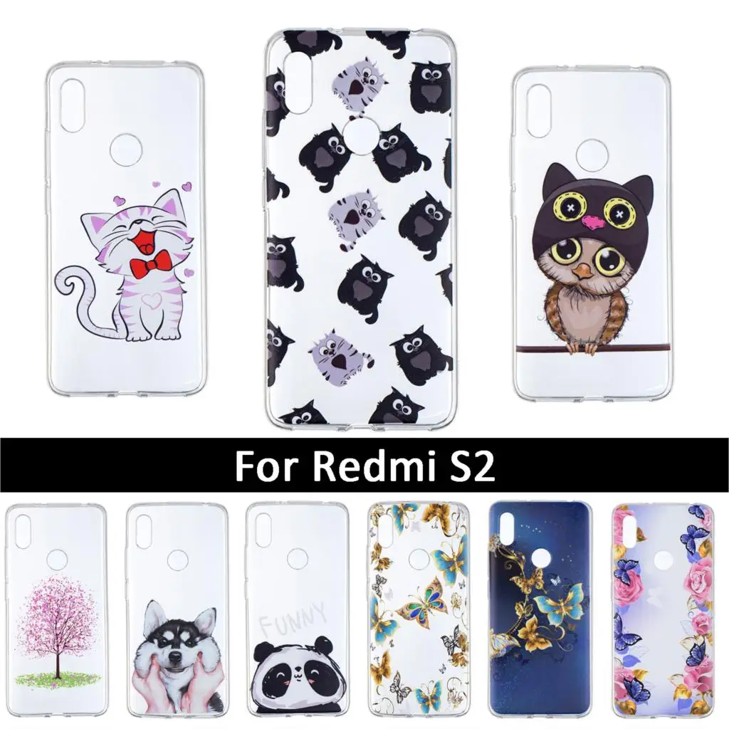 Роскошный чехол из ТПУ и силикона для Xiaomi Mi Redmi S2 S 2 задней панели телефона с