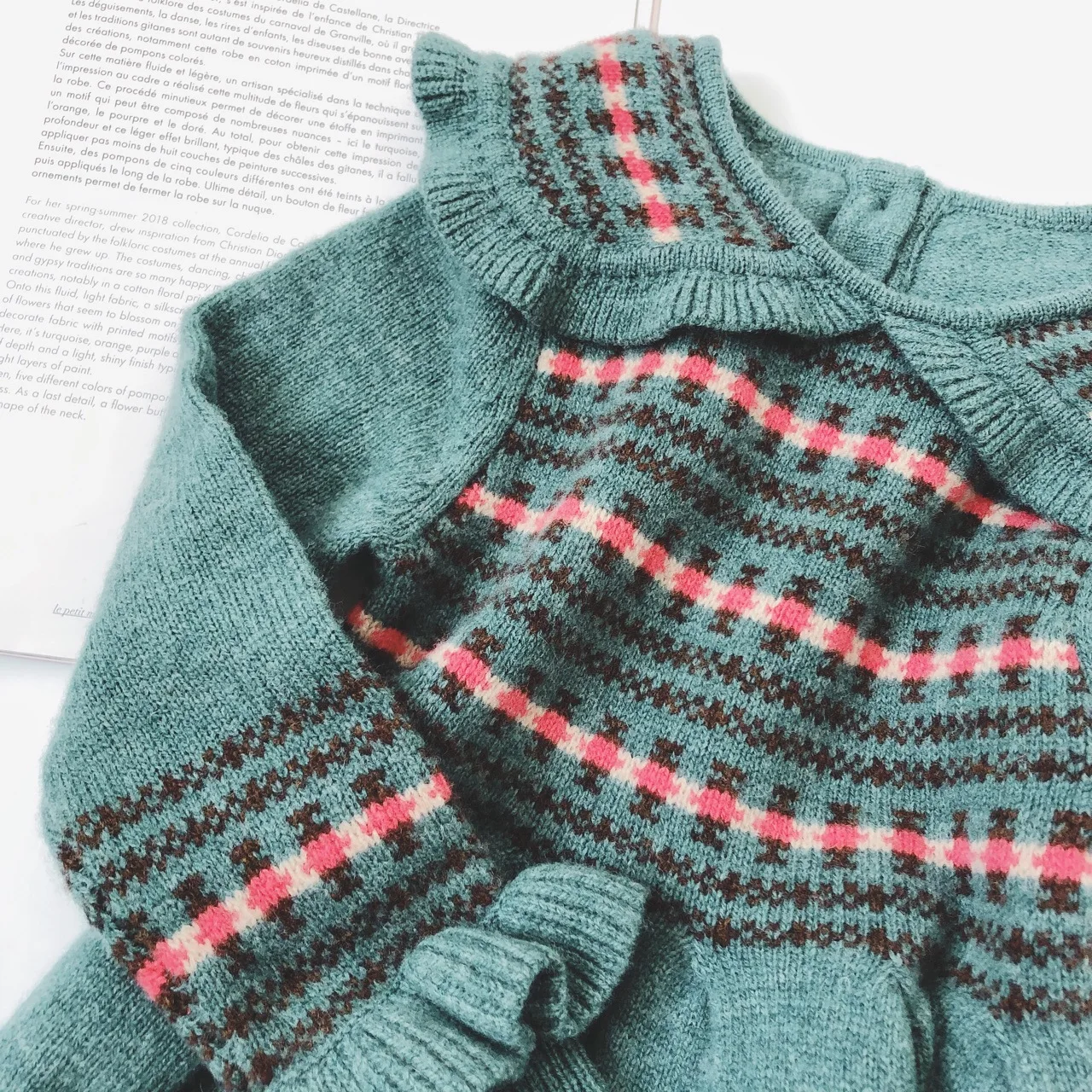 2018 г. Зимние шерстяные платья для девочек Одежда маленьких платье принцессы