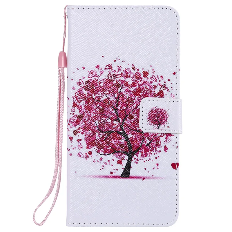 Colorful Tree Кожаный чехол-книжка с бумажником для sony Xperia 1 10 XZ4 Compact XZ3 XZ2 Premium XZ1 XZ XA3 XA X Performace M2 M5, защитный чехол - Цвет: Colorful Tree
