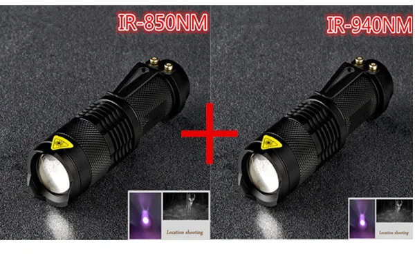 850nm+ 940nm ИК-Вспышка светильник инфракрасного излучения ик-светодиодный светильник водонепроницаемый IR 850nm и 940nm светодиодный светильник фонарь