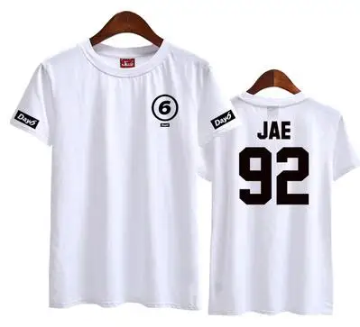 Летняя футболка Kpop с круглым вырезом и коротким рукавом принтом имени участника