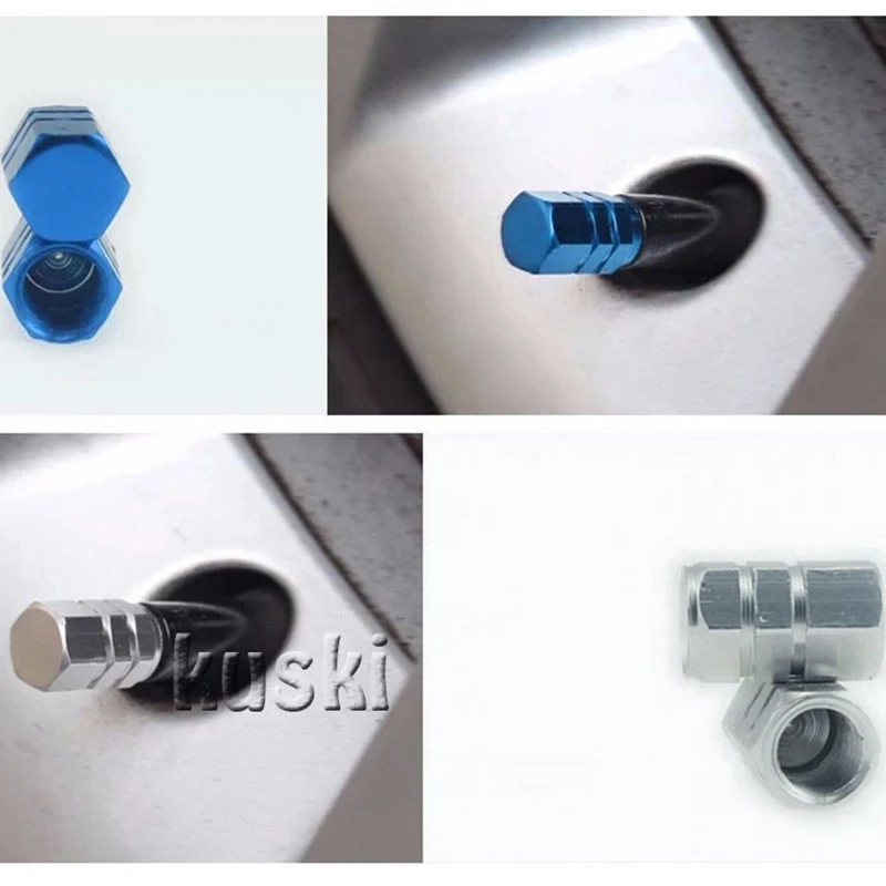 4Pcs Aluminum Car Tyre Valve Caps For Volkswagen VW Polo Passat B5 B6 CC Golf 4 5 6 7 Touran T5 Tiguan Bora Scirocco Accessories |