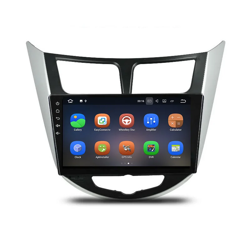 Автомобильный DVD плеер Lenvio 2G RAM четырехъядерный Android 7 1 для Hyundai Verna Accent Solaries 2010 2011