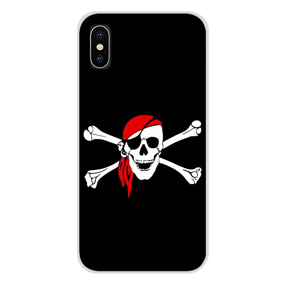 Под черный пиратский флаг с черепом силиконовый чехол для телефона Xiaomi Redmi 4A S2 Note 3