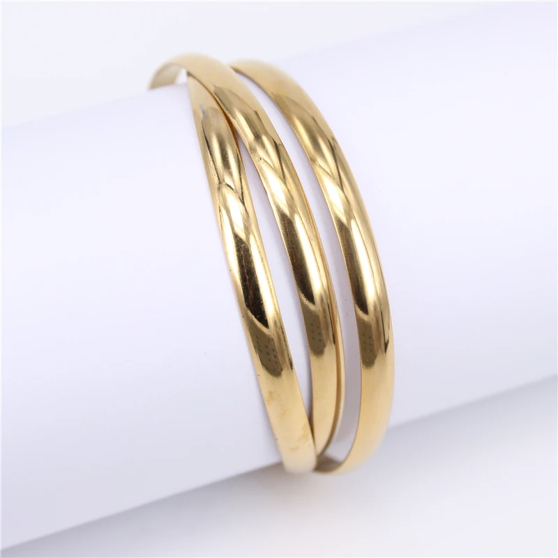 gold color 3pcs Классический 3 шт./компл. золото Цвет Браслеты браслеты 70 см диаметр и гладкая ткань; удобная дышащая ткань; модная женская продажи популярных чехлов для ковров из LH688 - Окраска металла: gold color 3pcs