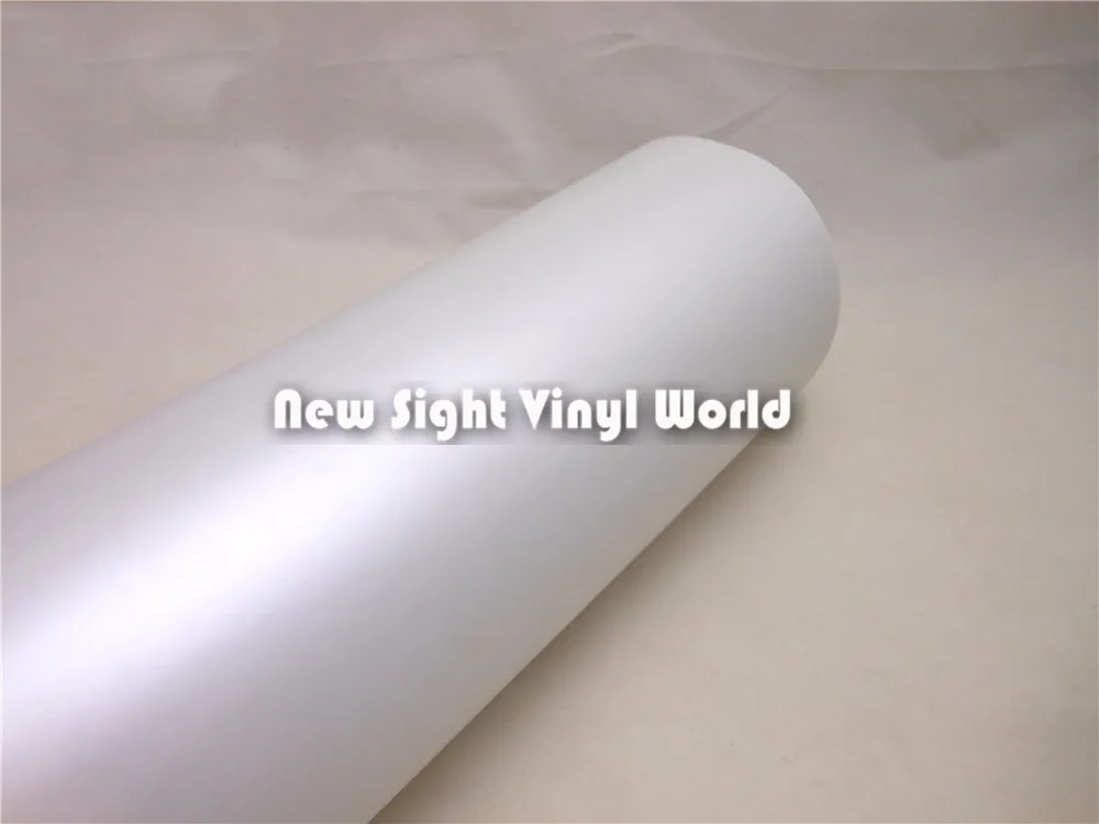 Матовая атласная керамическая белая виниловая пленка премиум-класса без воздуха