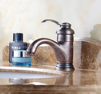 bathroom basin faucet antique copper finish brass sink faucet single handle vessel sink water tap mixer knn016