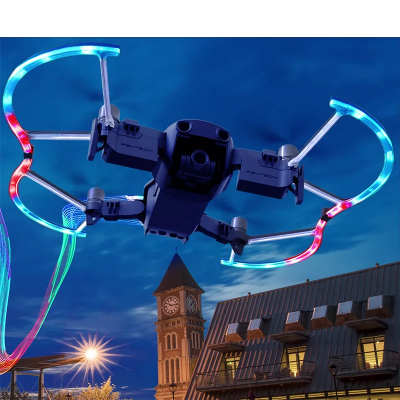 PGYTECH для Mavic Air LED Защита пропеллера с цветным режимом освещения защитный