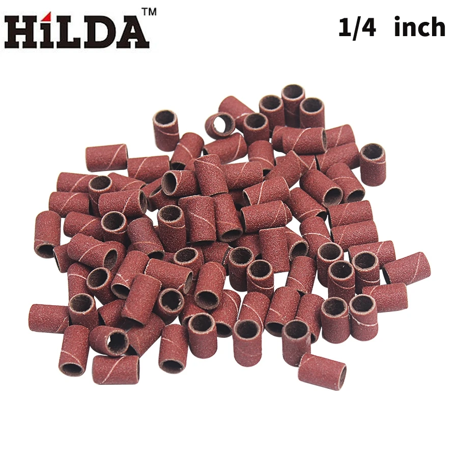 HILDA 100 шт 1/" или 1/2" Шлифовальная лента с барабаном шлифовальной машины Dremel аксессуары Подходит для Dremel набор инструментов шлифовка полировка