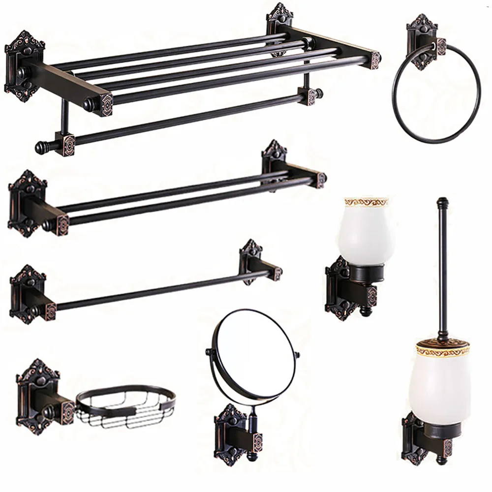 Роскошная черная щетка для унитаза в бытовом стиле аксессуары ванной комнаты