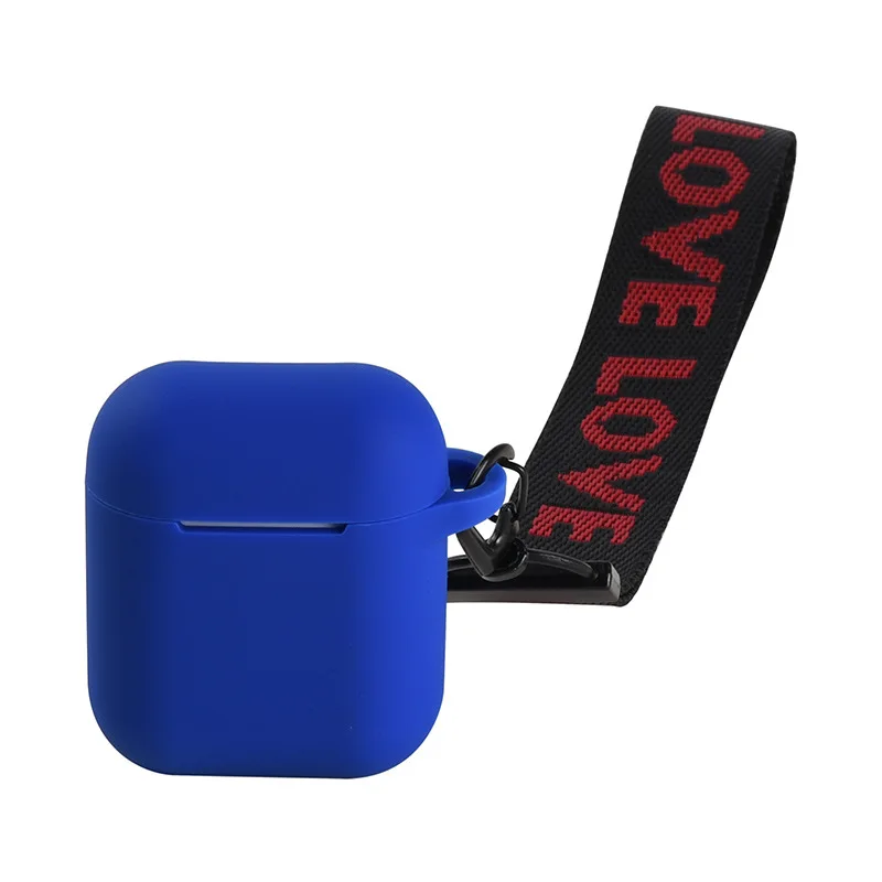 Силиконовый чехол для Airpods противоударный чехол для гарнитура для Airpods чехол s Air Pods чехол - Цвет: blue