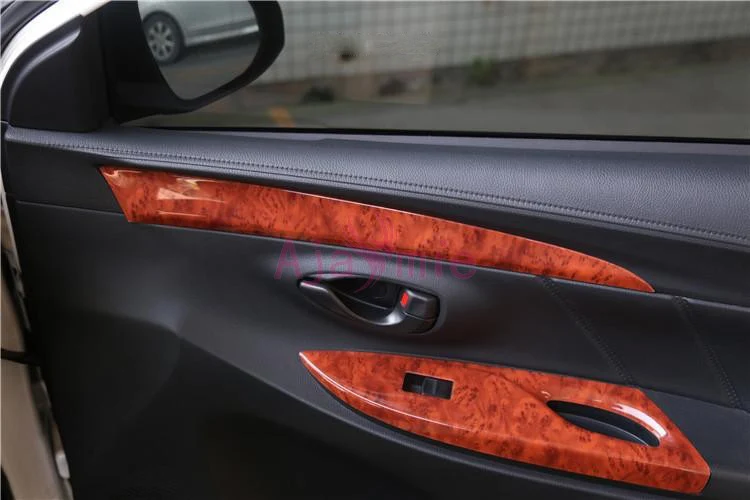 Стайлинг автомобиля хром 2014 2015 2016 2017 внутренняя деревянная цветная панель