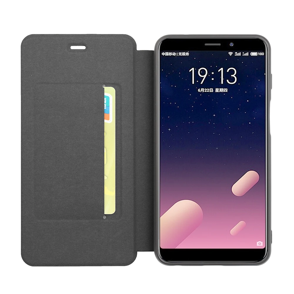 Оригинальный матовый Высокое качество для Meizu M6s случае Слот Флип кожаный MeiBlue S6