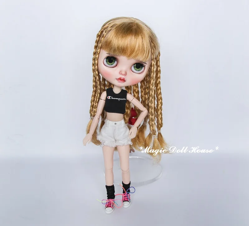 [MG647] Neoblythe кукольная обувь# ручная работа; прозрачная обувь из ПВХ; 6 пар носков и кружева; подходит для Blyth; кукла azone; обувь в розницу