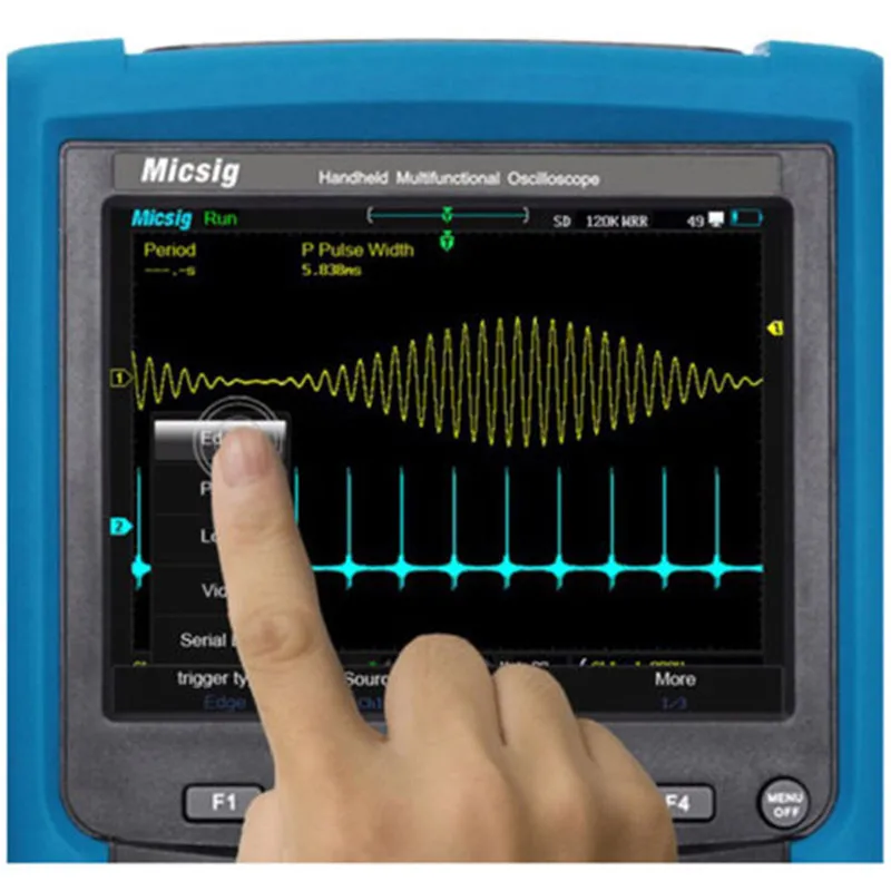 Micsig scopemeter автомобильный осциллограф 100 МГц сенсорный MS410IT Осциллограф