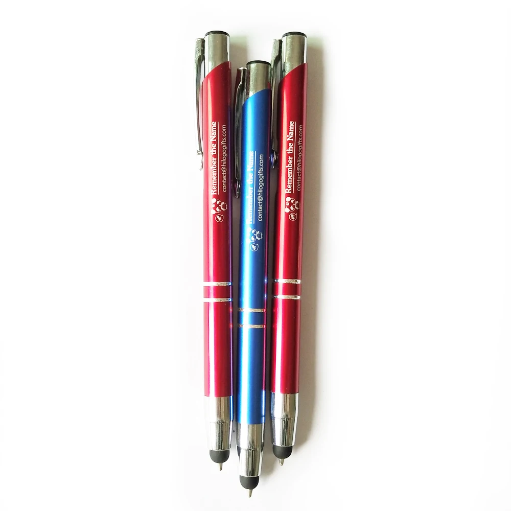 Топ stylus карандаши хороший экран сенсорный логотип шариковая ручка personalzied ручка с вашим логотипом/бренда/текст/электронной почте лазер для продвигает