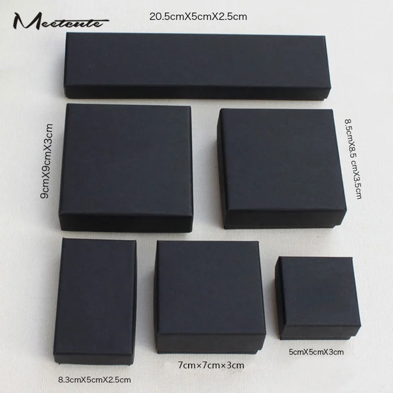 Коробка для ювелирных изделий Meetcute в стиле ретро коробка из черной бумаги