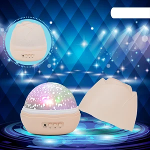 Leedome, новинка, ночник для детей, романтический свет для сна, Лампа для проектора, вращающаяся, мигающая, звездная звезда, луна, небо, лампада, Led