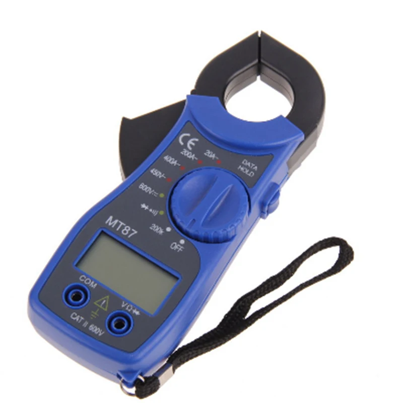 Blue color LCD Digital Clamp Meter Multimeter Voltmet Electric Voltage Tester MT87 drop shipping | Инструменты